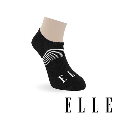 ELLE 漸層條紋隱形襪-黑