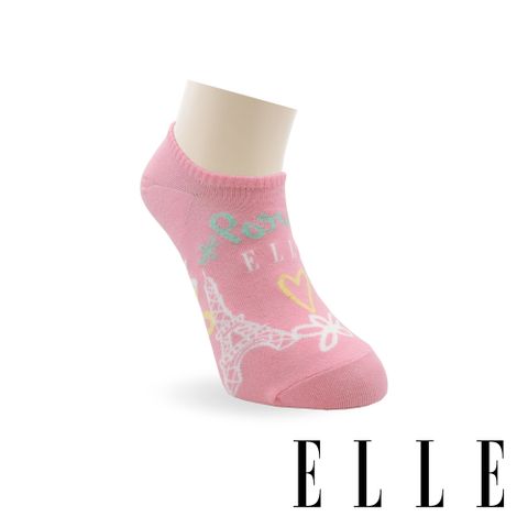 ELLE 燦爛巴黎隱形襪-淺粉紅