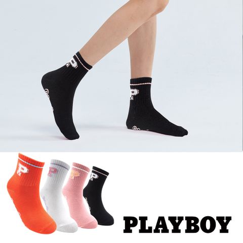 【PLAYBOY】夏日耀眼休閒棉襪