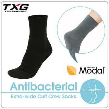 TXG長效性抗菌無痕寬口襪-3雙入