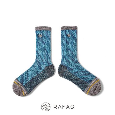 故宮x RAFAC 咖啡紗機能動動襪_快雪時晴帖_晴天藍