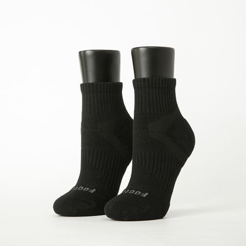 【Footer除臭襪】輕壓力單色足弓襪-女款T97M-黑