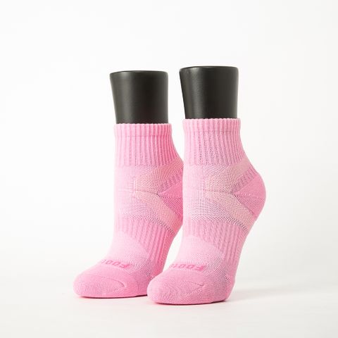 【Footer除臭襪】輕壓力單色足弓襪-女款T97M-粉紅