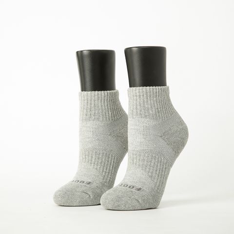 【Footer除臭襪】輕壓力單色足弓襪-女款T97M-灰