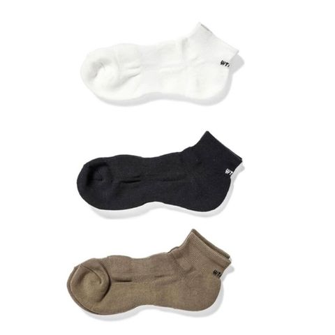 Wtaps Skivvies Sox White 襪子 三雙一組 白色/黑色/軍綠 251MYDT-UWM04