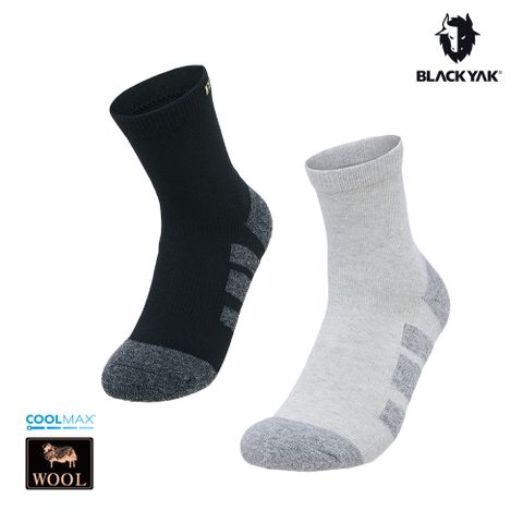 【BLACKYAK】COOLMAX羊毛短襪(2色)-避震緩衝 吸濕快乾 羊毛襪|BYDB2NAC03