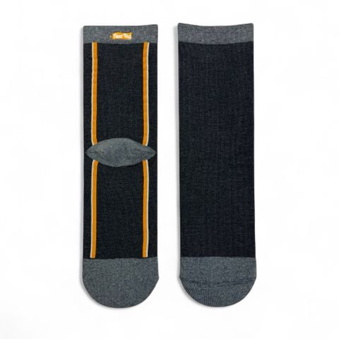 BestTag 背直線條紋 灰橘 22-28cm