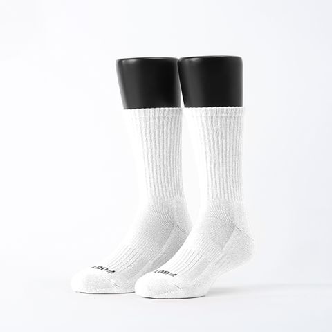【Footer除臭襪】極簡素色主義者襪-男款(ZH167-白)