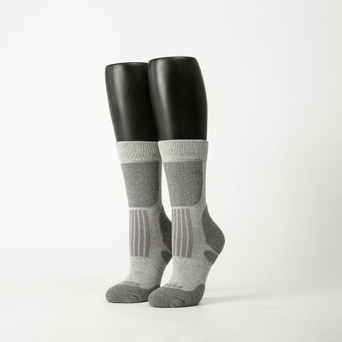 【Footer除臭襪】減壓氣墊運動登山襪-女款(T201-灰)