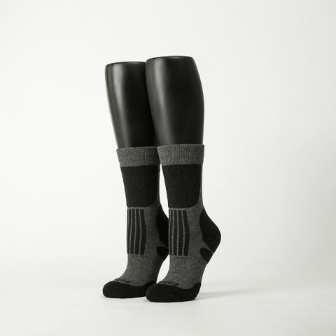 【Footer除臭襪】減壓氣墊運動登山襪-女款(T201-黑)