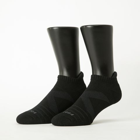 【Footer除臭襪】X型減壓經典護足船短襪-男款(T109-黑)