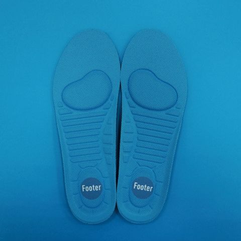 【FOOTER除臭襪】旋壓抗引機能鞋墊(PF02-藍)