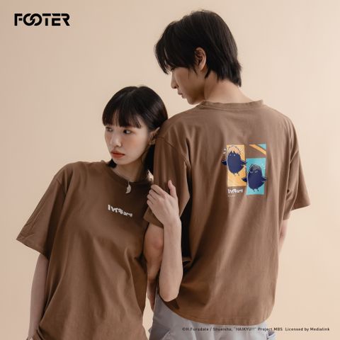 FOOTER 排球少年!!Q版吉祥物短T(HFTEE02-卡其)