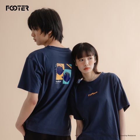 FOOTER 排球少年!!Q版吉祥物短T(HFTEE02-深藍)