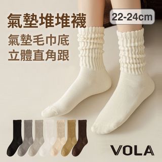 【VOLA維菈】簡約厚底堆堆襪