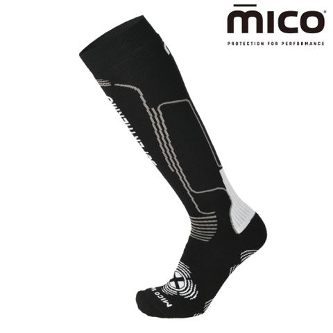 MICO Primaloft 美麗諾羊毛滑雪襪 CA0116【170黑灰】