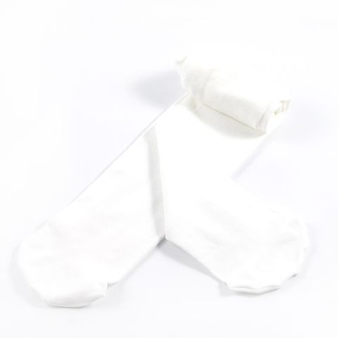 超細緻雪白色兒童褲襪/跳舞褲襪（0-12歲）- 3歲以下止滑
