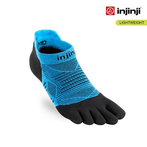 INJINJI RUN 輕量吸排五趾隱形襪 [水藍] 五趾襪