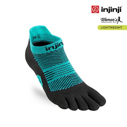 INJINJI RUN女性輕量吸排五趾隱形襪 [祖母綠]五趾襪