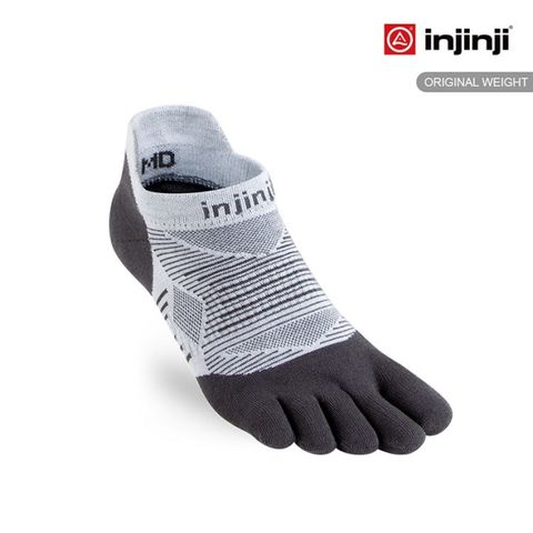 INJINJI RUN 吸排五趾隱形襪-灰色