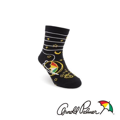 Arnold Palmer浩瀚銀河止滑童襪-黑