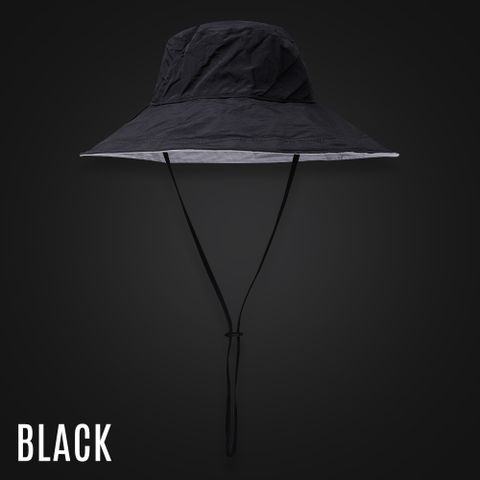 【蒂巴蕾】防水快乾防曬帽 UPF50-黑色
