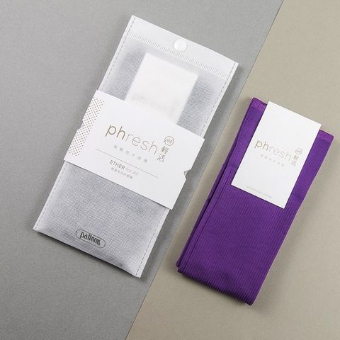 【Phresh輕活】男女旅行抗菌除臭速乾休閒襪 - 零著感親膚款（鉬紫）