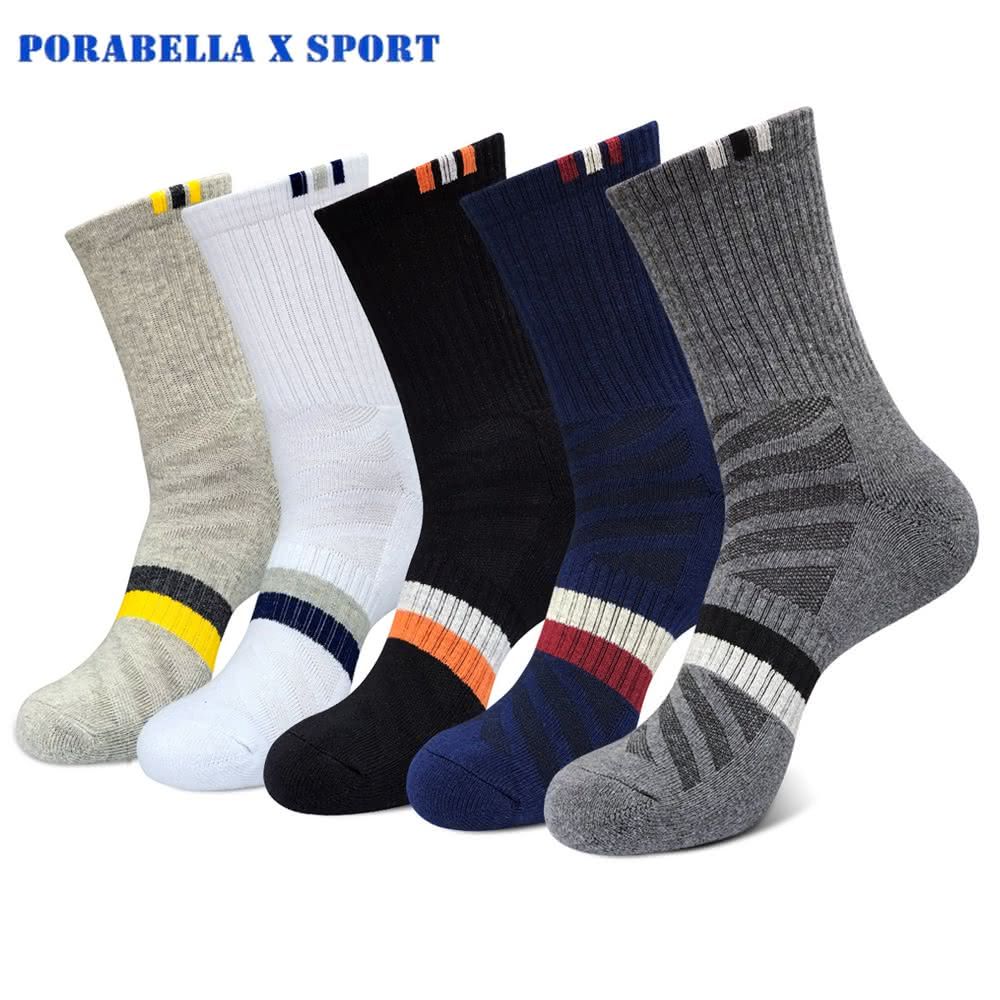 PORABELLA 3件組 男襪 撞色襪 中筒襪 羅紋襪 撞色羅紋襪 羅紋中筒襪 運動襪 SPORT SOCKS