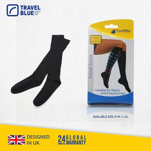 【Travel Blue 藍旅】機能旅行減壓襪S/M/L