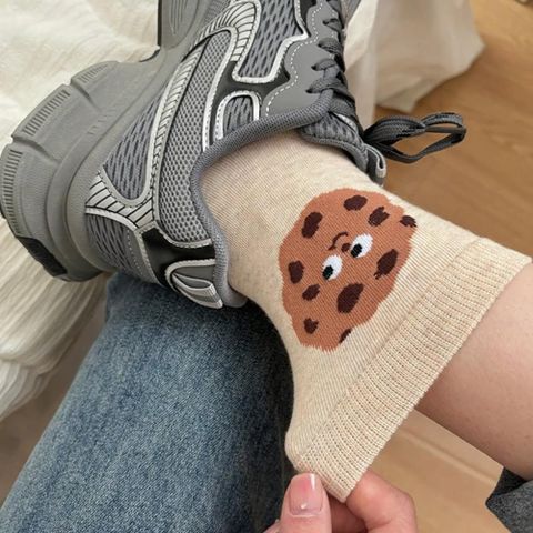 韓國襪 食物襪 塗鴉襪 中筒襪 食物中筒襪 塗鴉中筒襪 socks