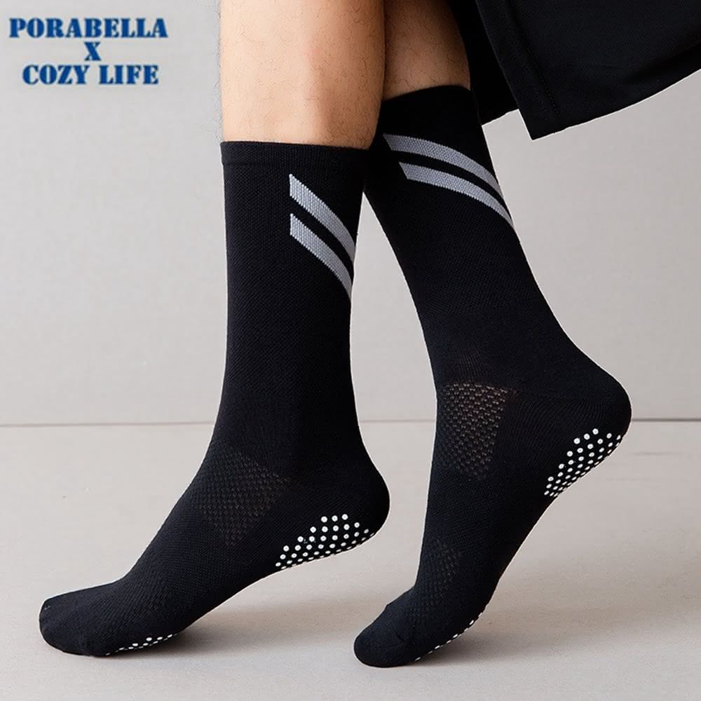 PORABELLA 男襪 瑜珈襪 止滑襪 中筒襪 止滑瑜珈襪 止滑中筒襪 普拉提襪 運動襪 YOGA SOCKS