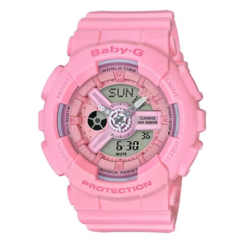 CASIO 卡西歐 BABY-G 夏日花舞系列-櫻花粉 (BA-110-4A1)