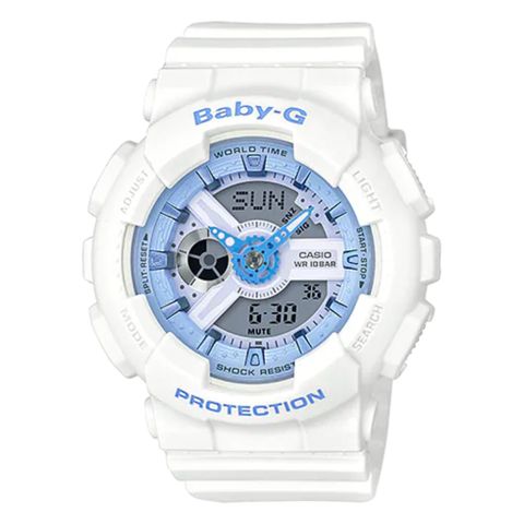 CASIO 卡西歐 BABY-G 粉嫩糖果色系雙顯休閒錶 (BA-110BE-7A)