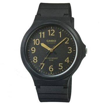 【CASIO 】簡約指針式撞色錶盤設計-MW-240-1B2