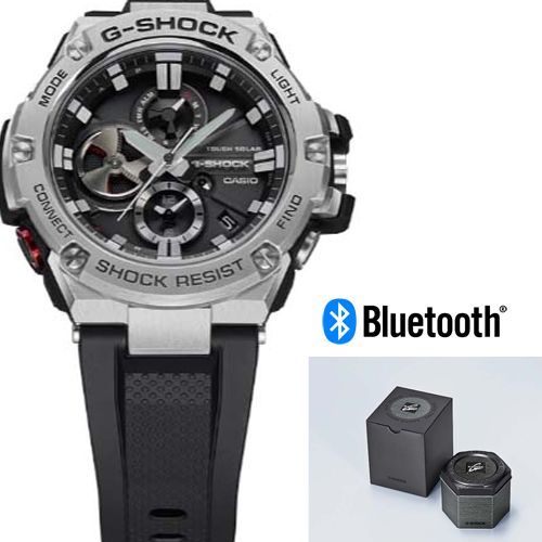 CASIO】G-SHOCK G-STEEL 電力提示窗藍芽錶(GST-B100-1A) - PChome 24h購物