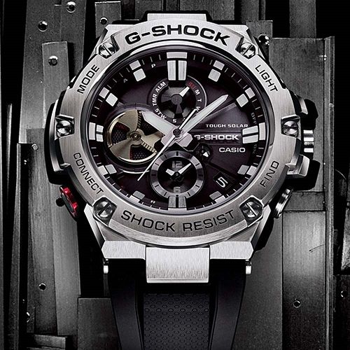 CASIO】G-SHOCK G-STEEL 電力提示窗藍芽錶(GST-B100-1A) - PChome 24h購物