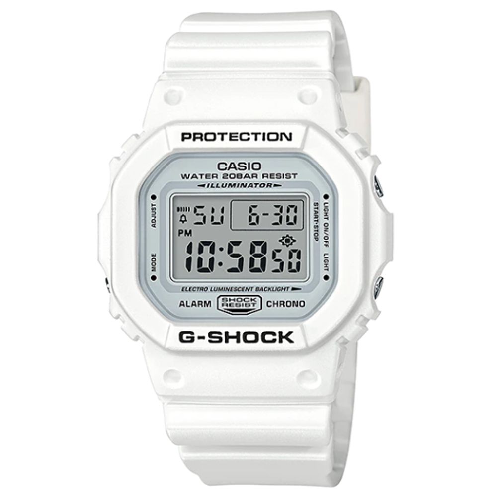 CASIO】G-SHOCK 經典造型霧面感數位休閒錶-白(DW-5600MW-7) - PChome