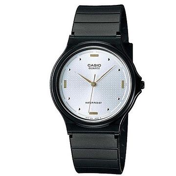 【CASIO】 經典輕巧圓形指針錶-白面(MQ-76-7A1)