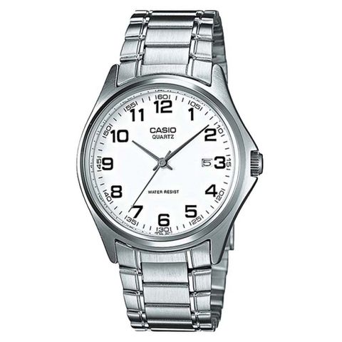 CASIO 羅馬時尚精緻紳士腕錶-數字白面 (MTP-1183A-7B)