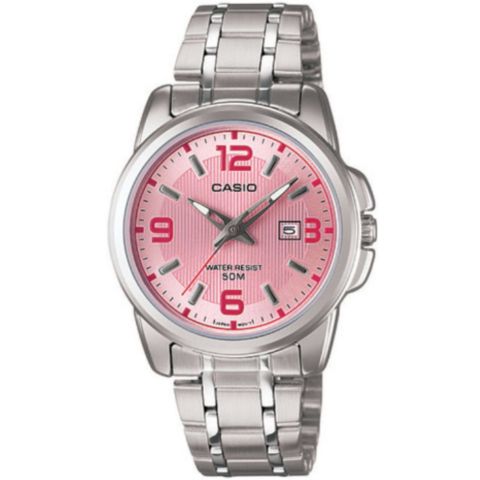 CASIO 卡西歐 品味城市優雅淑女錶-粉 (LTP-1314D-5A)