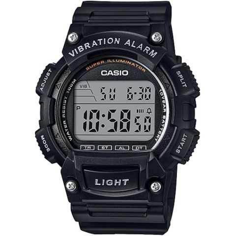 CASIO 卡西歐 10年電力高亮度LED照明基本錶款 W-736H-1A