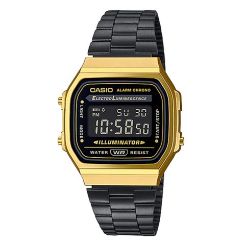 CASIO 卡西歐 城市時間數位腕錶 (A-168WEGB-1B)