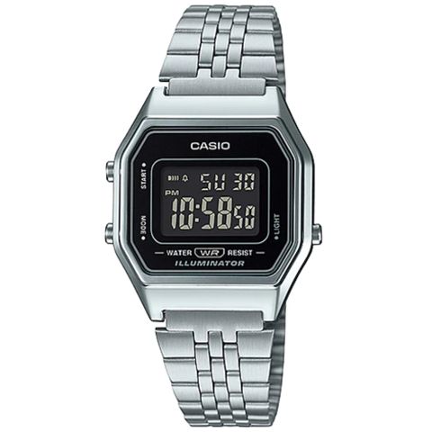 CASIO 卡西歐 復古經典-黑面 LA-680WA-1B