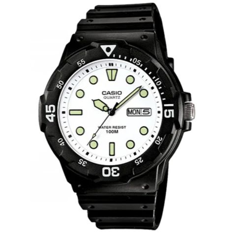 CASIO 卡西歐 潛水風DIVER LOOK指針錶-白面  (MRW-200H-7E)