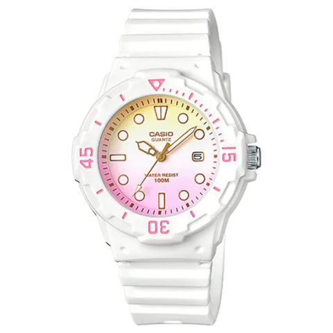 CASIO 卡西歐 迷你雙色漸層女孩運動錶 LRW-200H-4E2