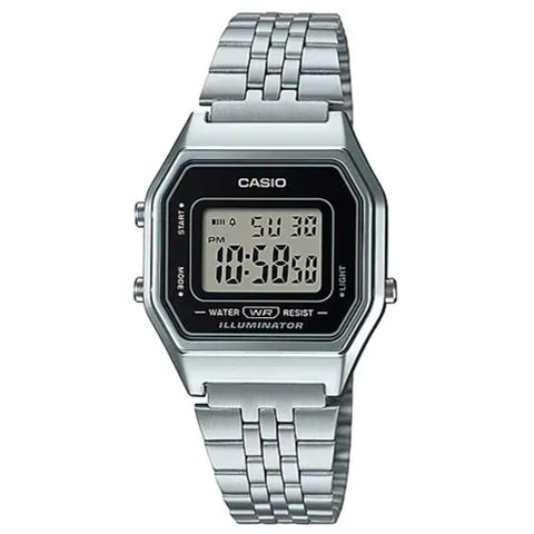 CASIO 卡西歐 復古經典-黑框 LA-680WA-1