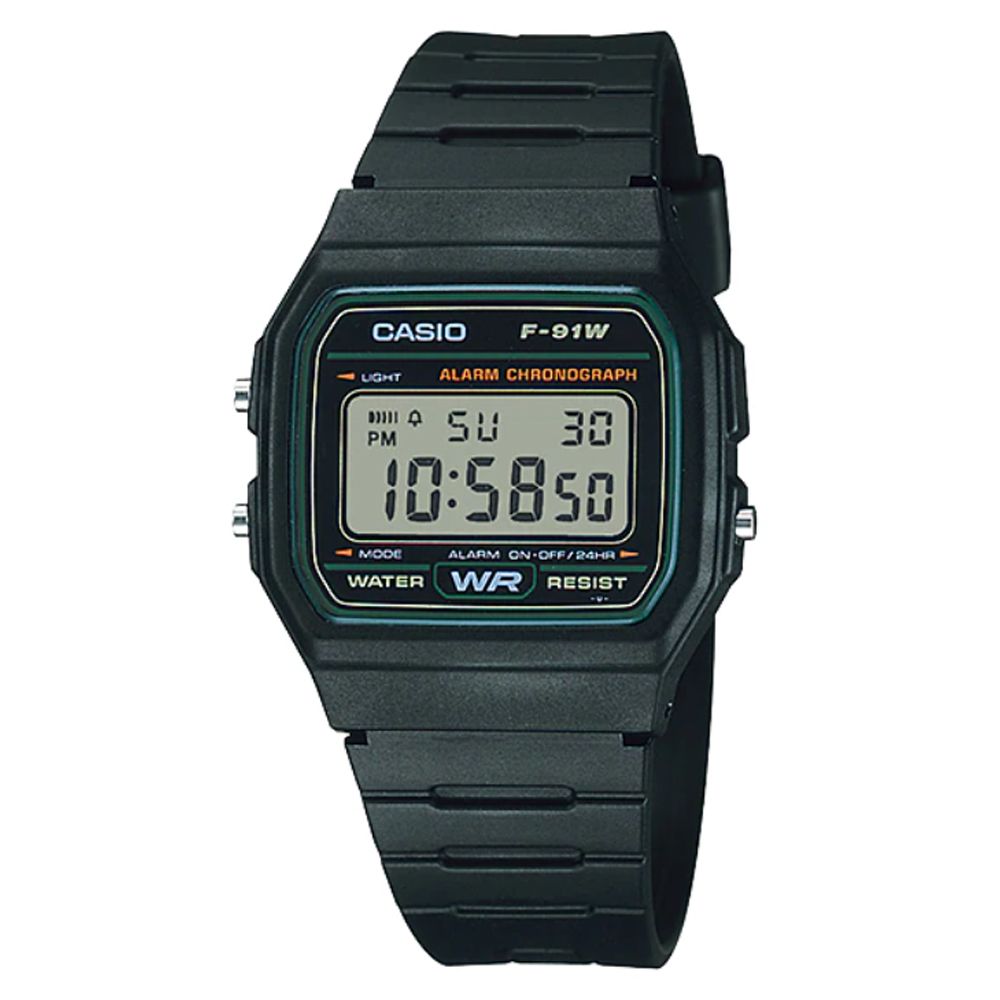 CASIO 卡西歐  經典運動電子錶(白框)