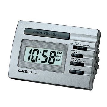 【CASIO】數字小型電子鬧鐘-灰 (DQ-541D-8A)