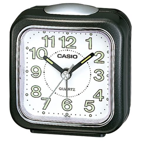 【CASIO 】輕巧型超小旅行用可摺疊鬧鐘-黑 (TQ-142-1)