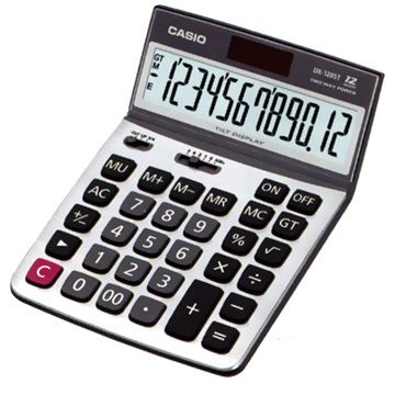 CASIO 卡西歐 12位數仰角桌上型計算機-(DX-120ST)